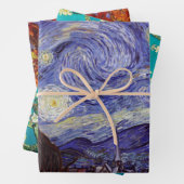 Vincent Van Gogh Sterrennacht  Fine Art Inpakpapier Vel (In situ)