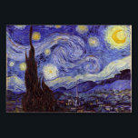 Vincent Van Gogh Sterrennacht  Fine Art Kaart<br><div class="desc">Vincent van Gogh Sterrennacht Fine Art Painting Sterrennacht is een schilderij van de Nederlandse postpressionist Vincent van Gogh. De blauwe nachtelijke hemel is gevuld met ronddraaiende wolken, sterren en een heldere halve maan. De Sterrennacht is de enige nocturne in de reeks uitzichten uit zijn slaapkamerraam. Beweging: Post-Impressionisme. Prachtige artistieke decoratieve...</div>