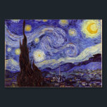 Vincent Van Gogh Sterrennacht  Fine Art Kaart<br><div class="desc">Vincent van Gogh Sterrennacht Fine Art Painting Sterrennacht is een schilderij van de Nederlandse postpressionist Vincent van Gogh. De blauwe nachtelijke hemel is gevuld met ronddraaiende wolken, sterren en een heldere halve maan. De Sterrennacht is de enige nocturne in de reeks uitzichten uit zijn slaapkamerraam. Beweging: Post-Impressionisme. Prachtige artistieke decoratieve...</div>