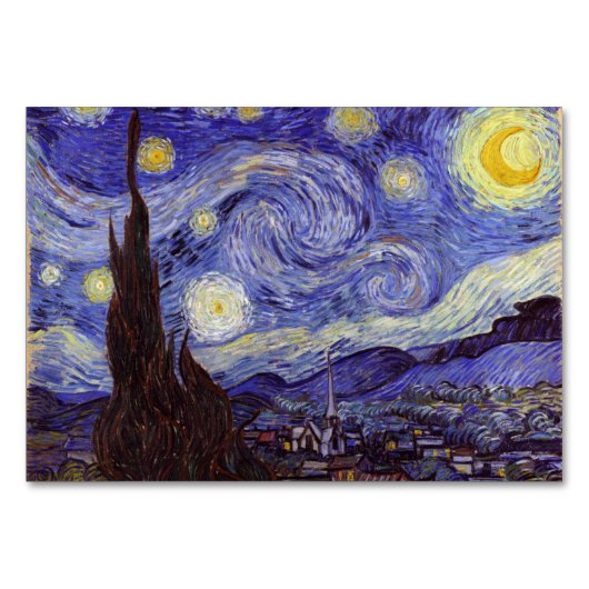 Vincent Van Gogh Sterrennacht  Fine Art Kaart (Voorkant)