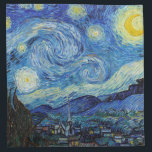 Vincent Van Gogh Sterrennacht  Fine Art Katoenen Servet<br><div class="desc">Vincent Van Gogh Sterrennacht  Fine Art Napkin</div>