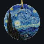 Vincent Van Gogh Sterrennacht  Fine Art Keramisch Ornament<br><div class="desc">Vincent Van Gogh Sterrennacht  Fine Art Ornament</div>