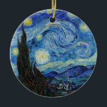 Vincent Van Gogh Sterrennacht  Fine Art Keramisch Ornament<br><div class="desc">Vincent Van Gogh Sterrennacht  Fine Art Ornament</div>