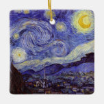 Vincent Van Gogh Sterrennacht  Fine Art Keramisch Ornament<br><div class="desc">Vincent van Gogh Sterrennacht Fine Art Painting Sterrennacht is een schilderij van de Nederlandse postpressionist Vincent van Gogh. De blauwe nachtelijke hemel is gevuld met ronddraaiende wolken, sterren en een heldere halve maan. De Sterrennacht is de enige nocturne in de reeks uitzichten uit zijn slaapkamerraam. Beweging: Post-Impressionisme. Prachtige artistieke decoratieve...</div>