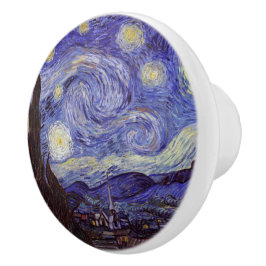 Vincent Van Gogh Sterrennacht  Fine Art Keramische Knop