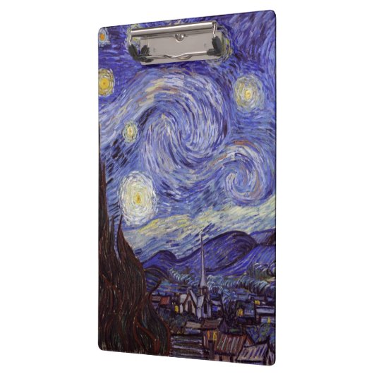 Vincent Van Gogh Sterrennacht  Fine Art Klembord (Links)