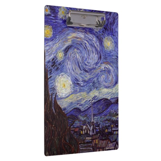 Vincent Van Gogh Sterrennacht  Fine Art Klembord (Rechts)