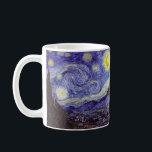 Vincent Van Gogh Sterrennacht  Fine Art Koffiemok<br><div class="desc">Vincent van Gogh Sterrennacht Fine Art Painting Sterrennacht is een schilderij van de Nederlandse postpressionist Vincent van Gogh. De blauwe nachtelijke hemel is gevuld met ronddraaiende wolken, sterren en een heldere halve maan. De Sterrennacht is de enige nocturne in de reeks uitzichten uit zijn slaapkamerraam. Beweging: Post-Impressionisme Prachtige artistieke decoratieve...</div>