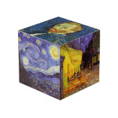 Vincent Van Gogh Sterrennacht  Fine Art Kubus (Voorkant hoekig)