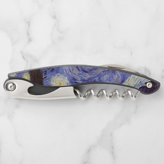 Vincent Van Gogh Sterrennacht  Fine Art Kurkentrekker (Voorkant)