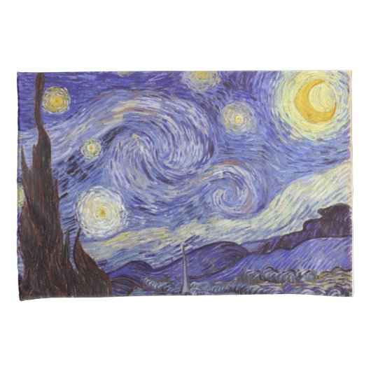 Vincent Van Gogh Sterrennacht Fine Art Kussensloop (Voorkant-Rechts)