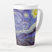 Vincent Van Gogh Sterrennacht  Fine Art Latte Mok (Rechterhoek)