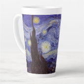 Vincent Van Gogh Sterrennacht  Fine Art Latte Mok (Linkerhoek)