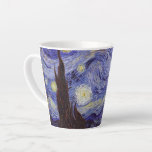 Vincent Van Gogh Sterrennacht  Fine Art Latte Mok<br><div class="desc">Vincent van Gogh Sterrennacht Fine Art Painting Sterrennacht is een schilderij van de Nederlandse postpressionist Vincent van Gogh. De blauwe nachtelijke hemel is gevuld met ronddraaiende wolken, sterren en een heldere halve maan. De Sterrennacht is de enige nocturne in de reeks uitzichten uit zijn slaapkamerraam. Beweging: Post-Impressionisme. Prachtige artistieke decoratieve...</div>