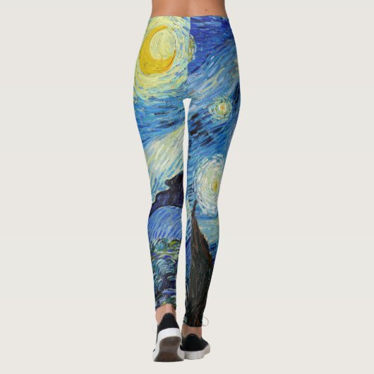 Vincent Van Gogh Sterrennacht  Fine Art Leggings (Achterkant)
