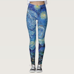 Vincent Van Gogh Sterrennacht Fine Art Leggings