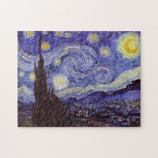 Vincent Van Gogh Sterrennacht  Fine Art Legpuzzel (Horizontaal)