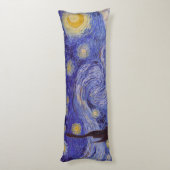 Vincent Van Gogh Sterrennacht  Fine Art Lichaamskussen (Achterkant (Verticaal))