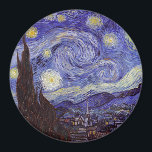 Vincent Van Gogh Sterrennacht  Fine Art Magneet<br><div class="desc">Vincent van Gogh Sterrennacht Fine Art Painting Sterrennacht is een schilderij van de Nederlandse postpressionist Vincent van Gogh. De blauwe nachtelijke hemel is gevuld met ronddraaiende wolken, sterren en een heldere halve maan. De Sterrennacht is de enige nocturne in de reeks uitzichten uit zijn slaapkamerraam. Beweging: Post-Impressionisme. Prachtige artistieke decoratieve...</div>