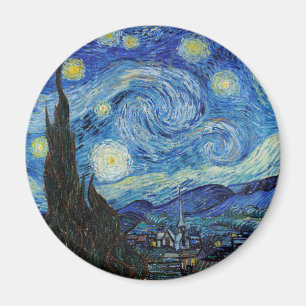Vincent Van Gogh Sterrennacht  Fine Art Magneet