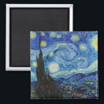Vincent Van Gogh Sterrennacht  Fine Art Magneet<br><div class="desc">Vincent Van Gogh Sterrennacht  Fine Art Magnet</div>