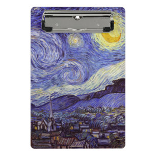Vincent Van Gogh Sterrennacht  Fine Art Mini Klembord