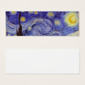 Vincent Van Gogh Sterrennacht  Fine Art Mini Visitekaartjes (Voorkant /achterkant)
