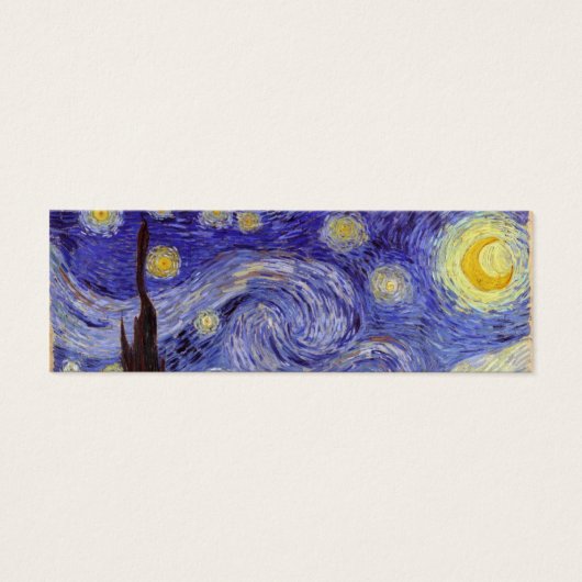 Vincent Van Gogh Sterrennacht  Fine Art Mini Visitekaartjes (Voorkant)