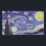 Vincent Van Gogh Sterrennacht  Fine Art Naambadge<br><div class="desc">Vincent van Gogh Sterrennacht Fine Art Painting Sterrennacht is een schilderij van de Nederlandse postpressionist Vincent van Gogh. De blauwe nachtelijke hemel is gevuld met ronddraaiende wolken, sterren en een heldere halve maan. De Sterrennacht is de enige nocturne in de reeks uitzichten uit zijn slaapkamerraam. Beweging: Post-Impressionisme. Prachtige artistieke decoratieve...</div>