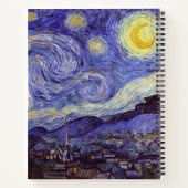 Vincent Van Gogh Sterrennacht Fine Art Notitieboek (Achterkant)