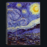 Vincent Van Gogh Sterrennacht  Fine Art Notitieboek<br><div class="desc">Vincent van Gogh Sterrennacht Fine Art Painting Sterrennacht is een schilderij van de Nederlandse postpressionist Vincent van Gogh. De blauwe nachtelijke hemel is gevuld met ronddraaiende wolken, sterren en een heldere halve maan. De Sterrennacht is de enige nocturne in de reeks uitzichten uit zijn slaapkamerraam. Beweging: Post-Impressionisme. Prachtige artistieke decoratieve...</div>