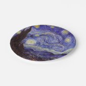 Vincent Van Gogh Sterrennacht Fine Art Papieren Bordje (Gekanteld)