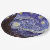 Vincent Van Gogh Sterrennacht  Fine Art Papieren Bordje (Gekanteld)
