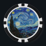 Vincent Van Gogh Sterrennacht  Fine Art Poker Chips<br><div class="desc">Vincent Van Gogh Sterrennacht  Fine Art Poker Chip</div>