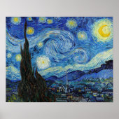 Vincent Van Gogh Sterrennacht  Fine Art Poster (Voorkant)
