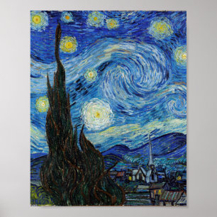 Vincent Van Gogh Sterrennacht  Fine Art Poster