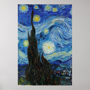 Vincent Van Gogh Sterrennacht Fine Art Poster