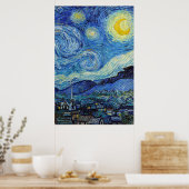 Vincent Van Gogh Sterrennacht  Fine Art Poster (Keuken)