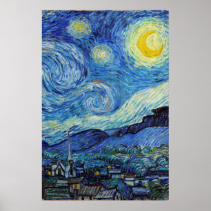 Vincent Van Gogh Sterrennacht  Fine Art Poster