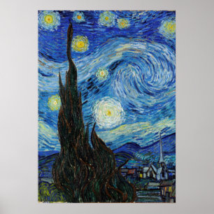 Vincent Van Gogh Sterrennacht  Fine Art Poster
