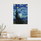 Vincent Van Gogh Sterrennacht  Fine Art Poster (Keuken)