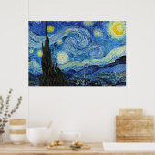 Vincent Van Gogh Sterrennacht Fine Art Poster (Keuken)