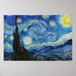 Vincent Van Gogh Sterrennacht  Fine Art Poster