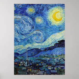 Vincent Van Gogh Sterrennacht  Fine Art Poster