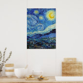 Vincent Van Gogh Sterrennacht  Fine Art Poster (Keuken)