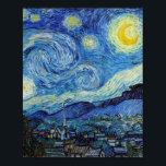 Vincent Van Gogh Sterrennacht  Fine Art Poster<br><div class="desc">Vincent Van Gogh Sterrennacht  Fine Art Poster</div>