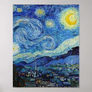 Vincent Van Gogh Sterrennacht  Fine Art Poster