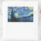 Vincent Van Gogh Sterrennacht Fine Art Rechthoekige Sticker (Tas)