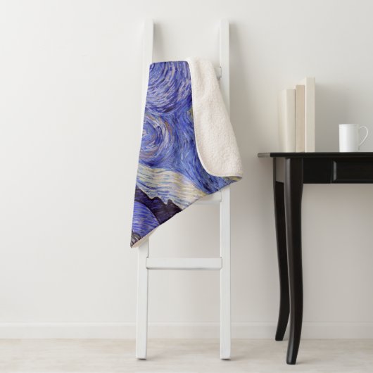 Vincent Van Gogh Sterrennacht  Fine Art Sherpa Deken (In situ)