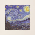 Vincent Van Gogh Sterrennacht  Fine Art Sjaal<br><div class="desc">Vincent van Gogh Sterrennacht Fine Art Painting Sterrennacht is een schilderij van de Nederlandse postpressionist Vincent van Gogh. De blauwe nachtelijke hemel is gevuld met ronddraaiende wolken, sterren en een heldere halve maan. De Sterrennacht is de enige nocturne in de reeks uitzichten uit zijn slaapkamerraam. Beweging: Post-Impressionisme. Prachtige artistieke decoratieve...</div>